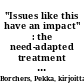 "Issues like this have an impact" : the need-adapted treatment of psychosis and the psychiatrist's inner dialogue