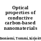 Optical properties of conductive carbon-based nanomaterials