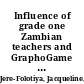 Influence of grade one Zambian teachers and GraphoGame on initial literacy acquisition : Lusaka district