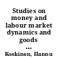 Studies on money and labour market dynamics and goods market imperfections