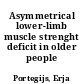 Asymmetrical lower-limb muscle strenght deficit in older people