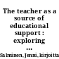 The teacher as a source of educational support : exploring teacher-child interactions and teachers' pedagogical practices in Finnish preschool classrooms
