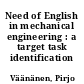 Need of English in mechanical engineering : a target task identification