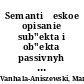 Semantičeskoe opisanie sub"ekta i ob"ekta passivnyh konstrukcij v russkom jazyke