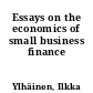 Essays on the economics of small business finance